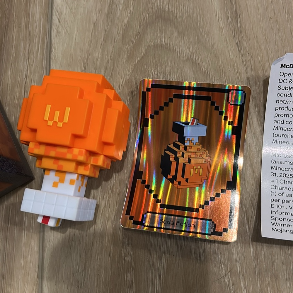McDonald’s adult Minecraft Soda Potion toy - Picture 2 of 2